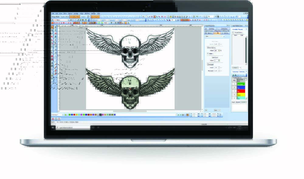Embroidery digitizing